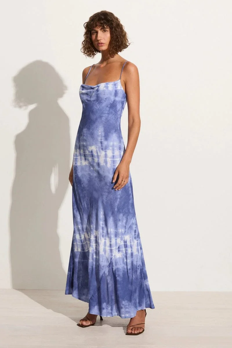 FAITHFULL THE BRAND - SISUDO MIDI DRESS (CEIRA - SLATE) - Image 6