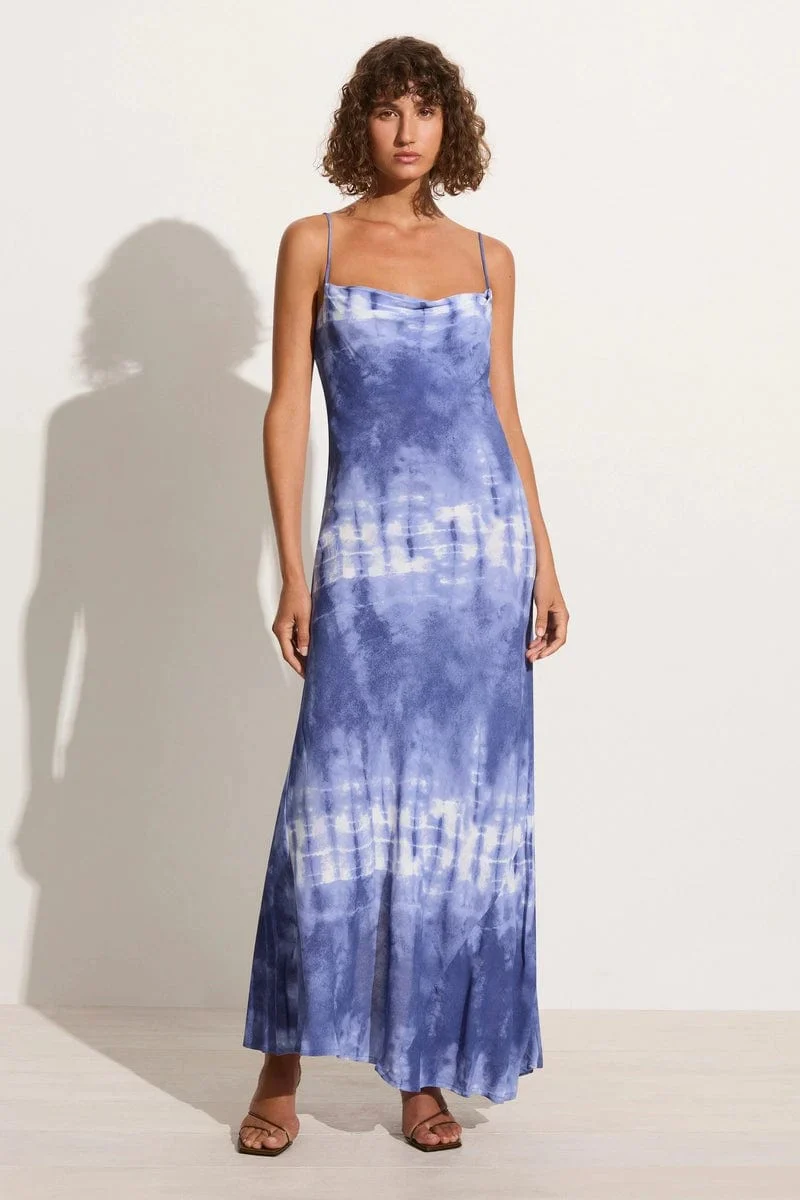 FAITHFULL THE BRAND - SISUDO MIDI DRESS (CEIRA - SLATE) - Image 7