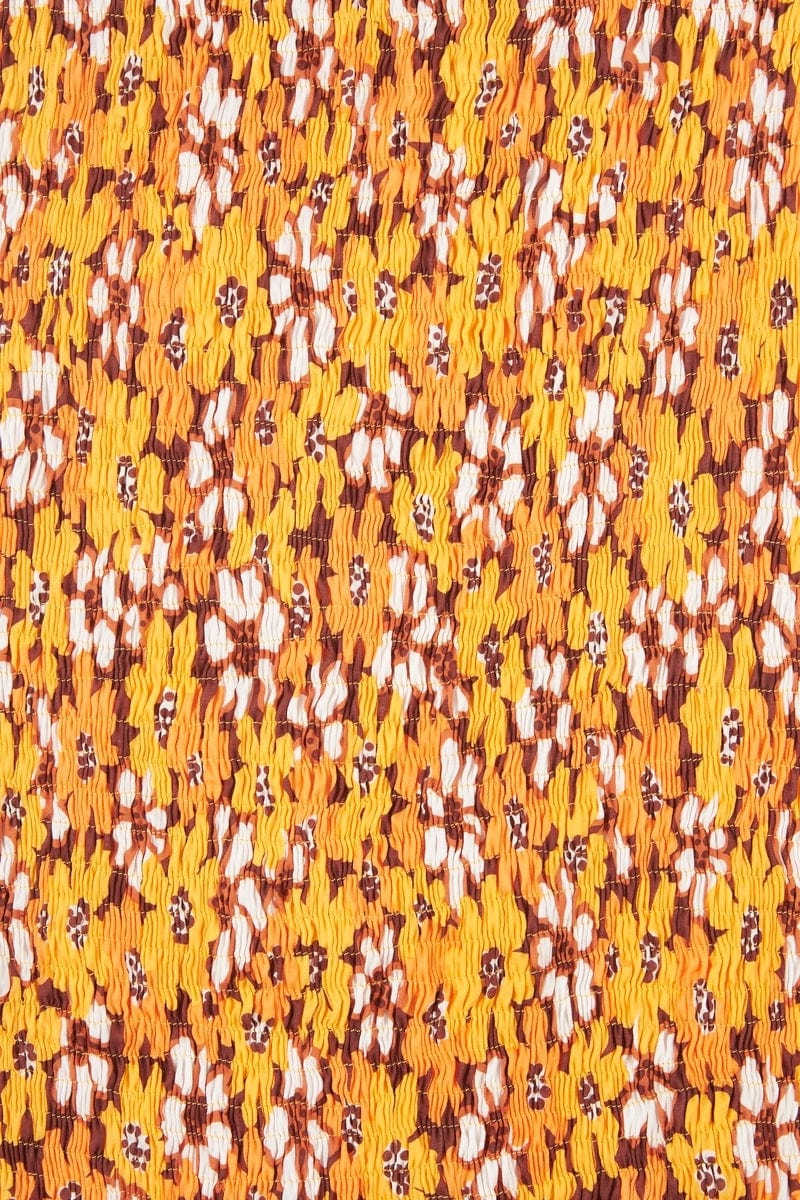 FAITHFULL THE BRAND - Terre Mer Mini Dress (Li Reni Floral Print Orange) - Image 5