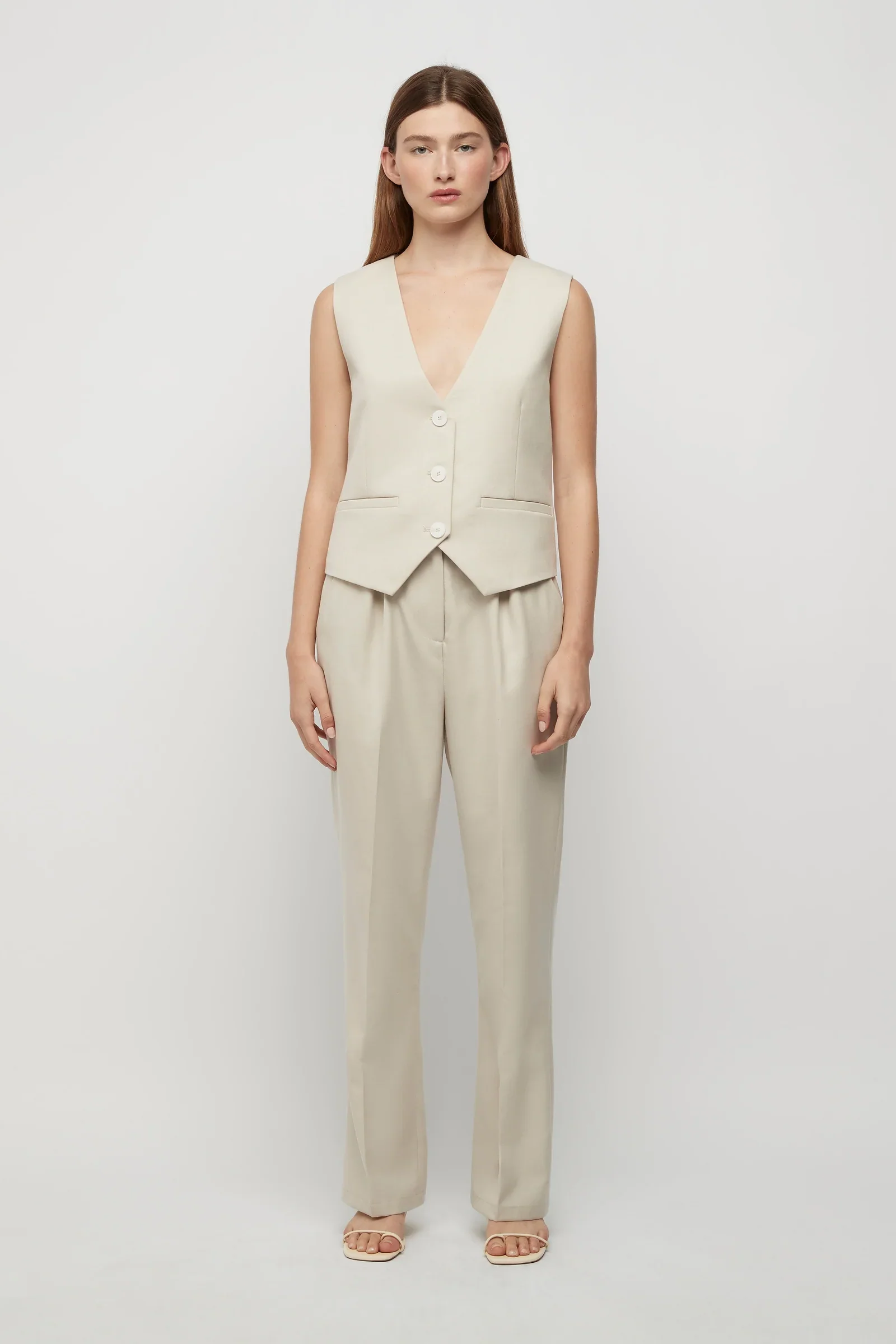 FRIEND OF AUDREY - Filippa Trousers (Winter White) - Image 4
