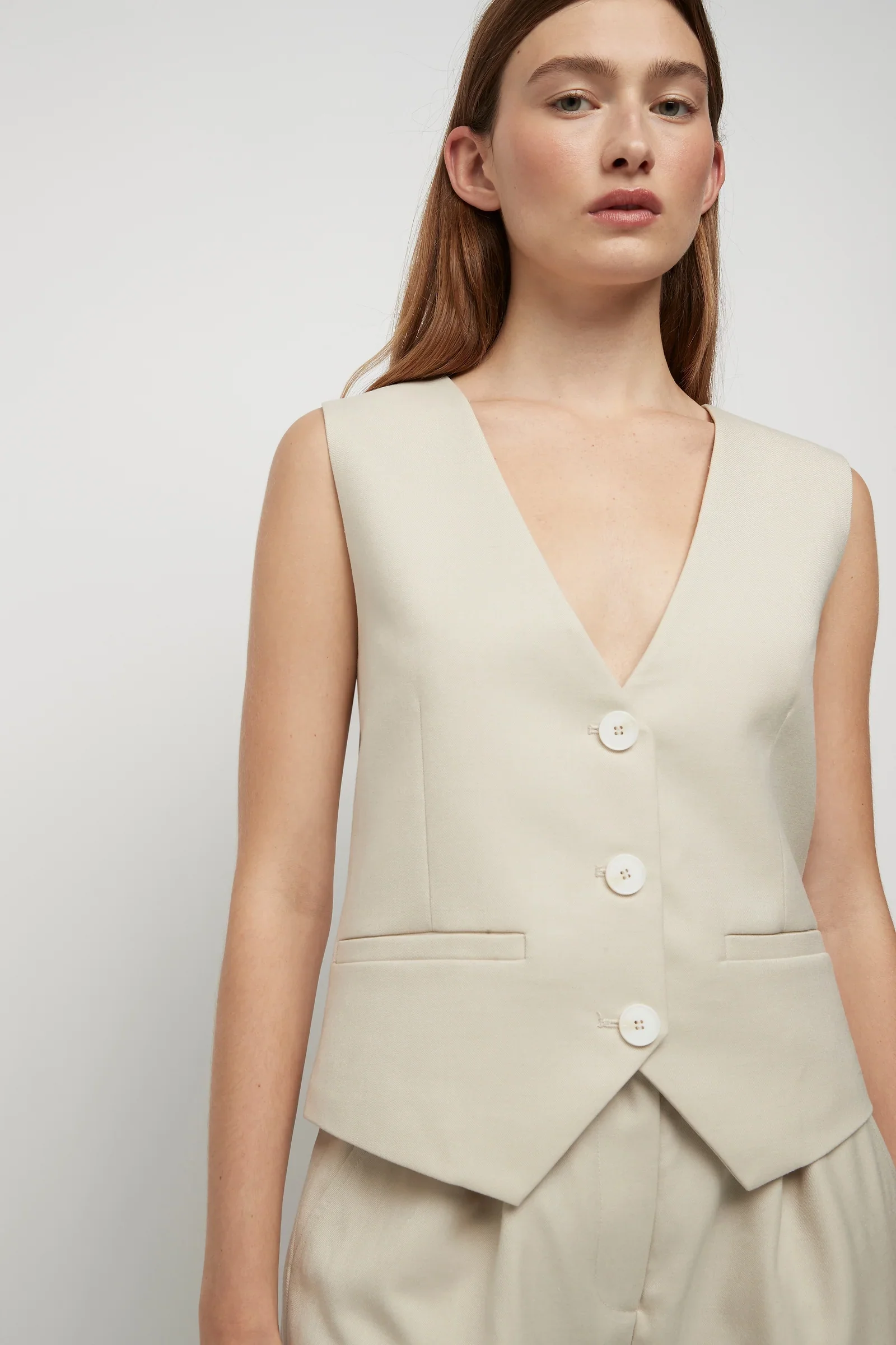 FRIEND OF AUDREY - Filippa Vest (Winter White) - Image 4