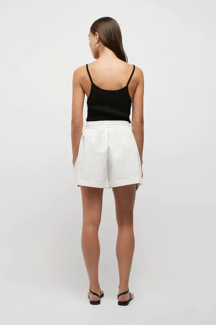 FRIEND OF AUDREY - REFLECTION RIBBED KNIT SINGLET (BLACK) - Image 4