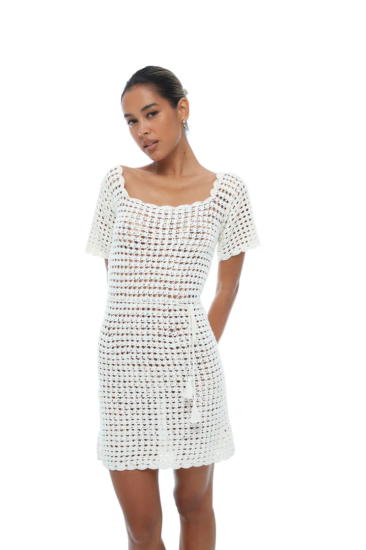 ISABELLE QUINN - SOFIA MINI DRESS (IVORY) - Image 10
