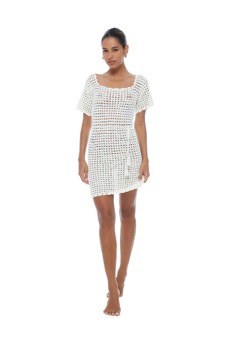ISABELLE QUINN - SOFIA MINI DRESS (IVORY) - Image 7
