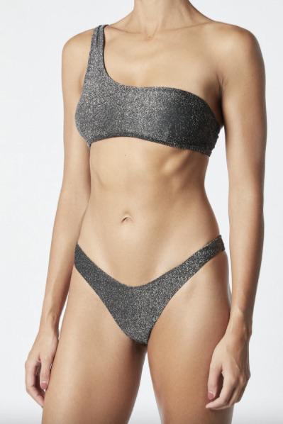 IT'S NOW COOL - The 90's Pant (Gunmetal Lurex)
