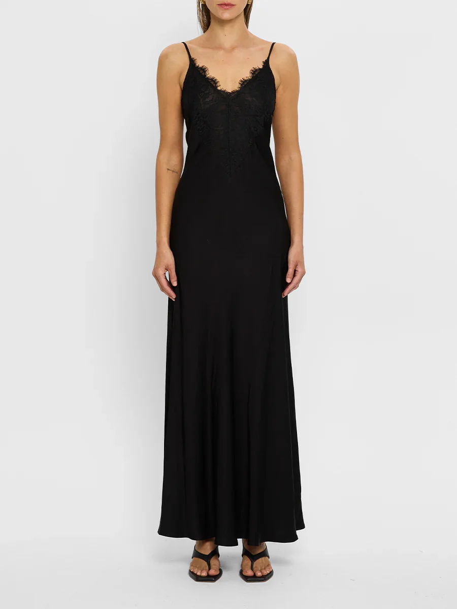 KIVARI - AMANDA MAXI DRESS (BLACK) - Image 8