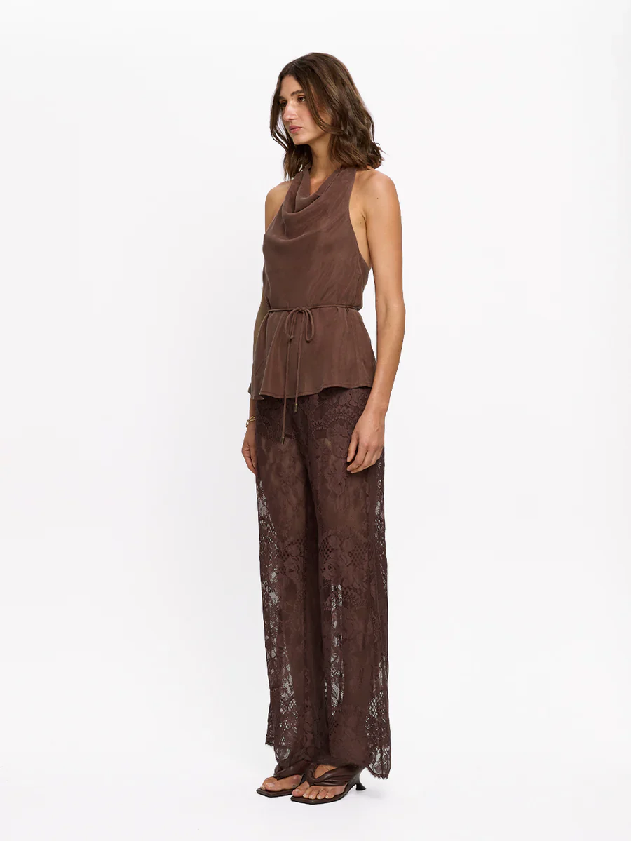 KIVARI - ARABELLA PANT (CHOCOLATE) - Image 4