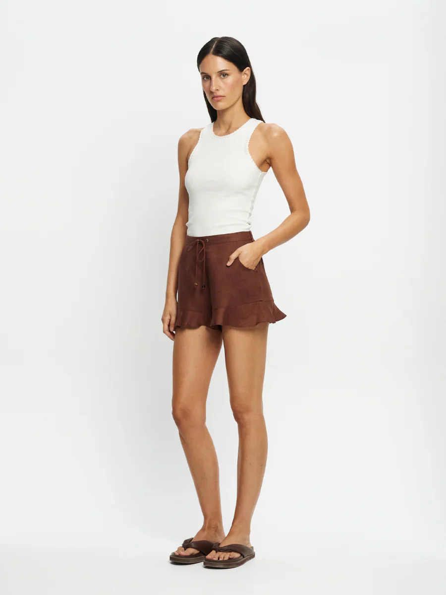KIVARI - AZAREA SHORT (MOCHA) - Image 3