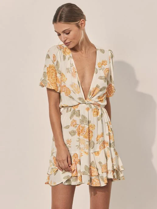 KIVARI - Blake Tie Front Mini Dress  FINAL SALE - Image 6