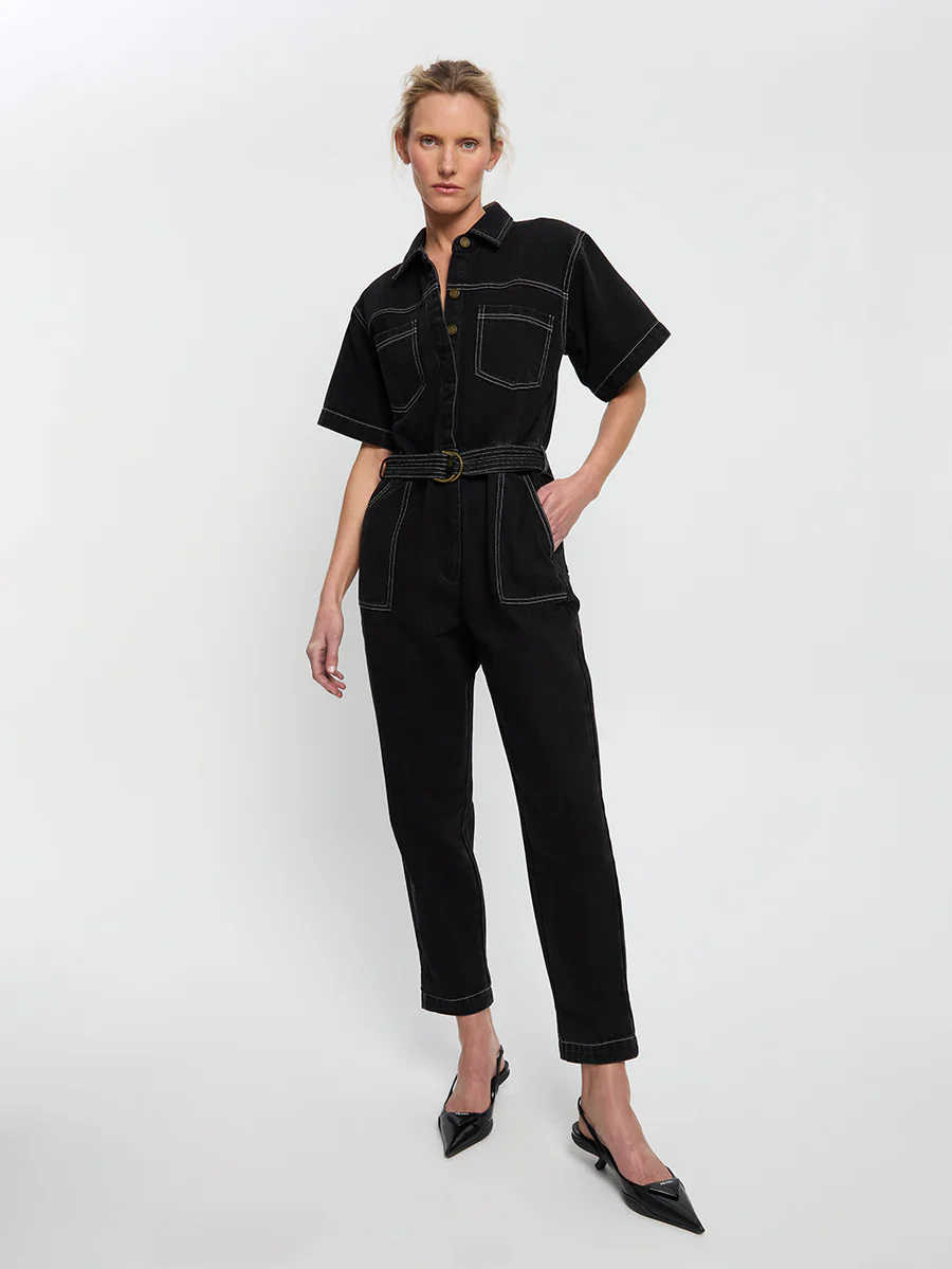 KIVARI - BRAE BOILERSUIT (BLACK) - Image 2