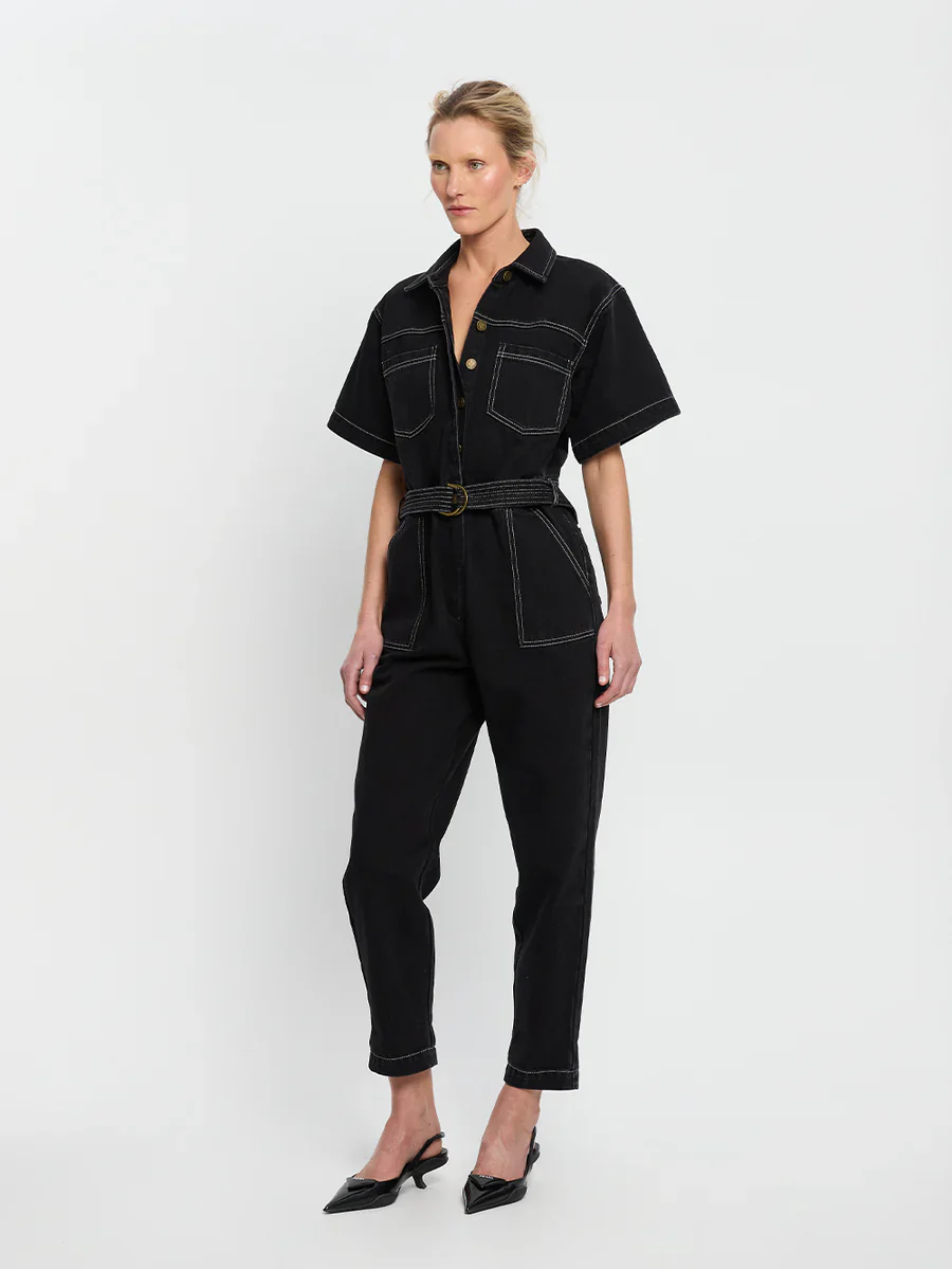 KIVARI - BRAE BOILERSUIT (BLACK) - Image 3