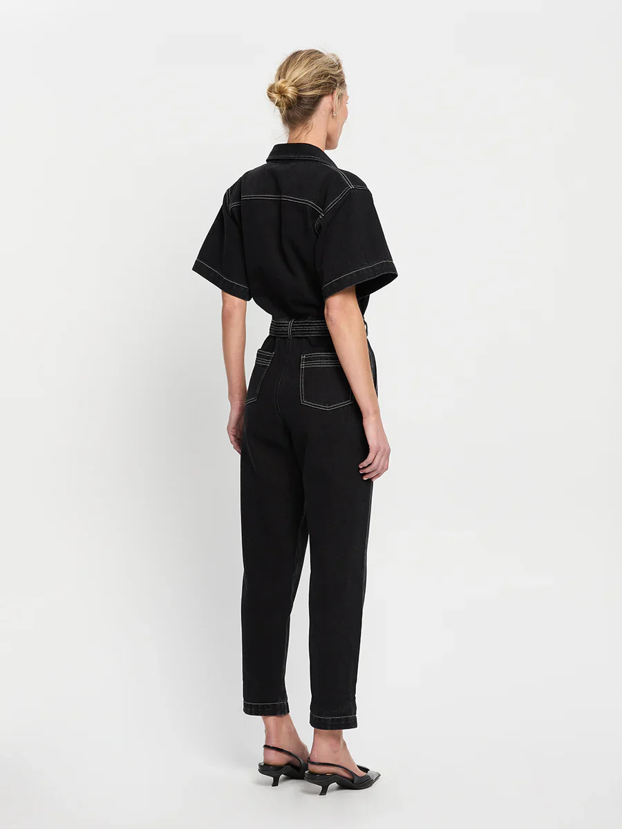 KIVARI - BRAE BOILERSUIT (BLACK) - Image 4