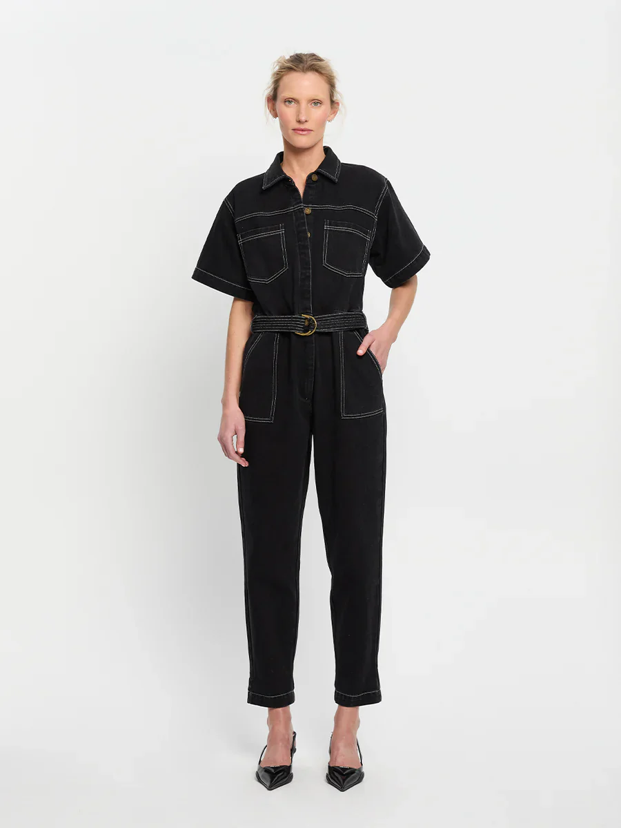 KIVARI - BRAE BOILERSUIT (BLACK) - Image 5