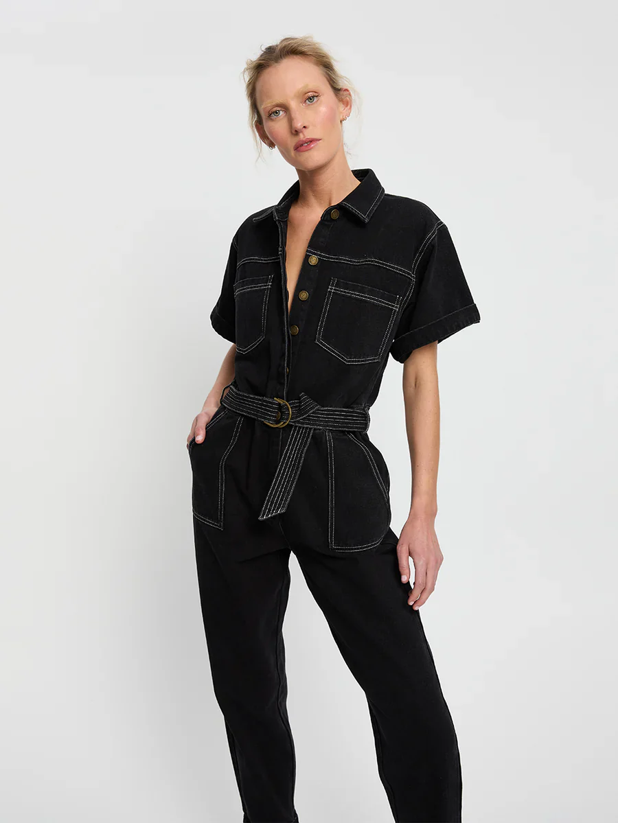 KIVARI - BRAE BOILERSUIT (BLACK) - Image 7