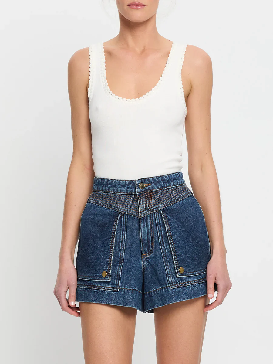 KIVARI - CELENE DENIM SHORT (PALOMA / INDIGO) - Image 5