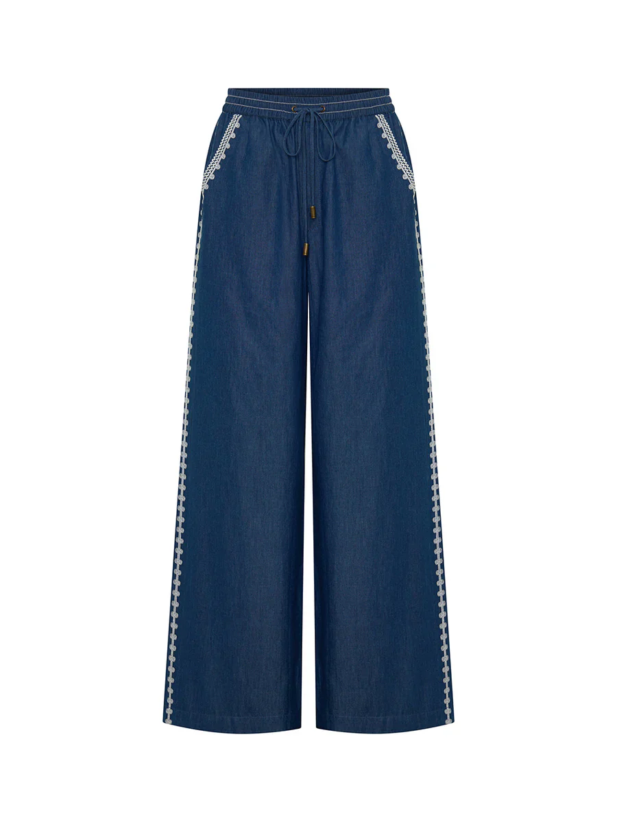 KIVARI - EMILE CHAMBRAY PANT (INDIGO)