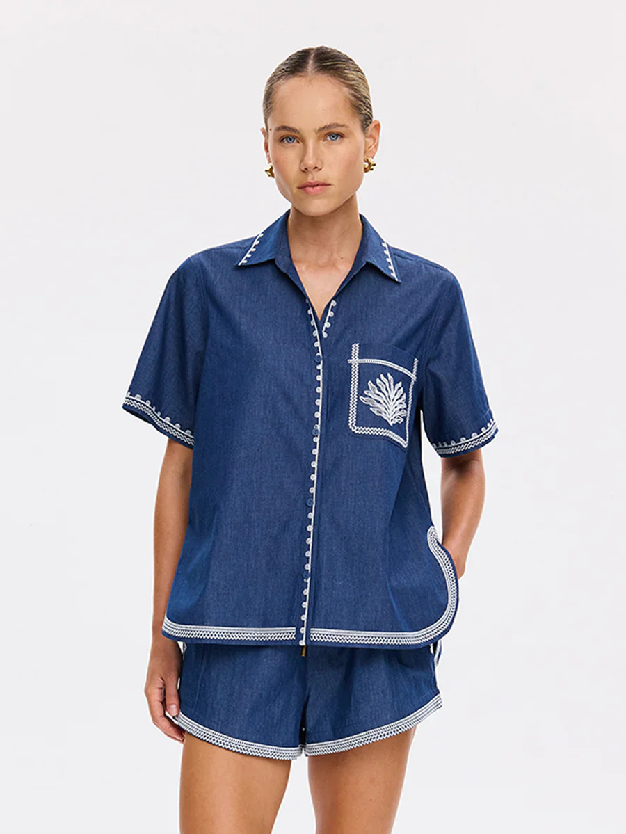 KIVARI - EMILE CHAMBRAY SHIRT - Image 7