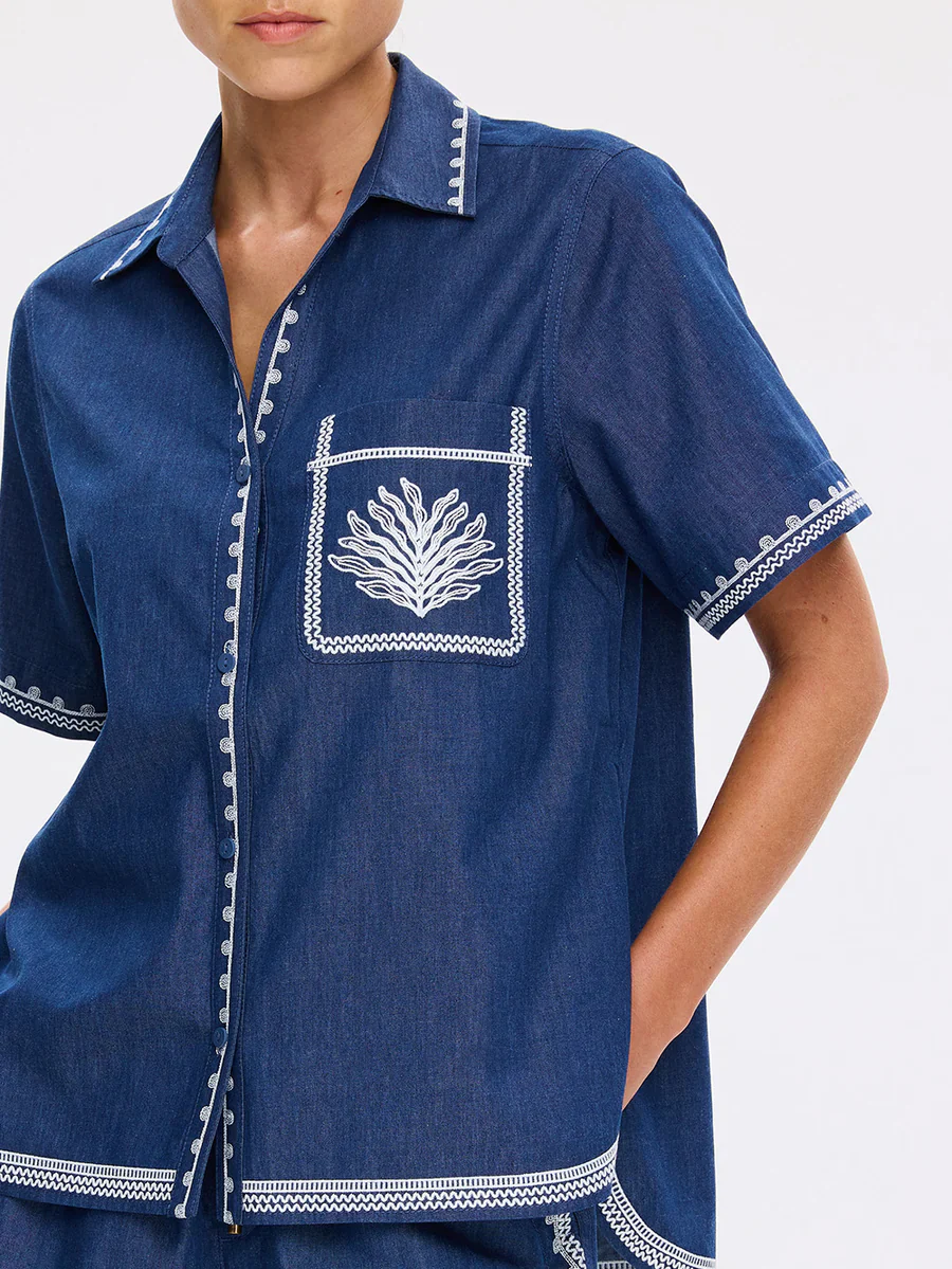KIVARI - EMILE CHAMBRAY SHIRT - Image 8