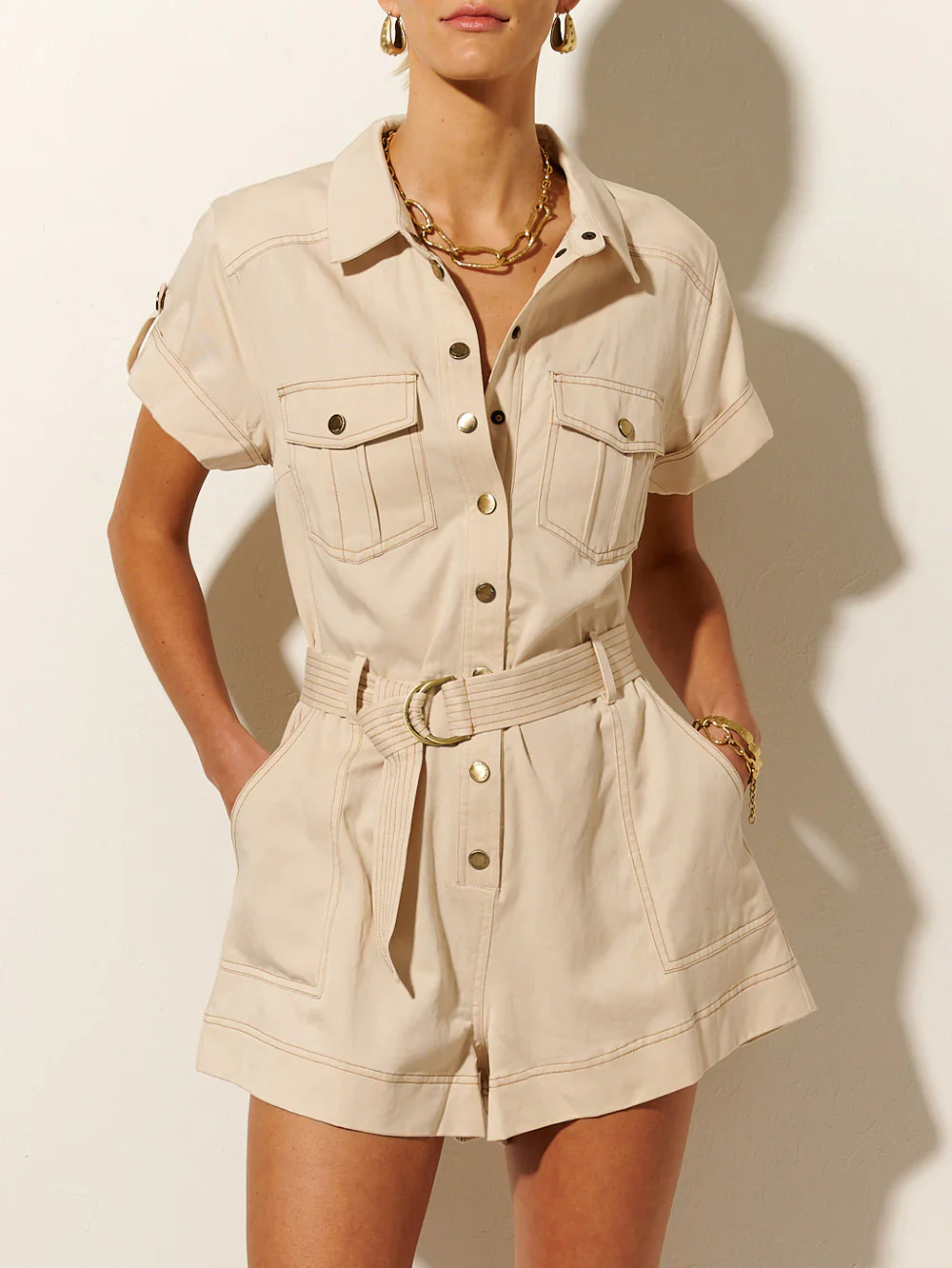 KIVARI - GIANNA PLAYSUIT (IVORY) - Image 6