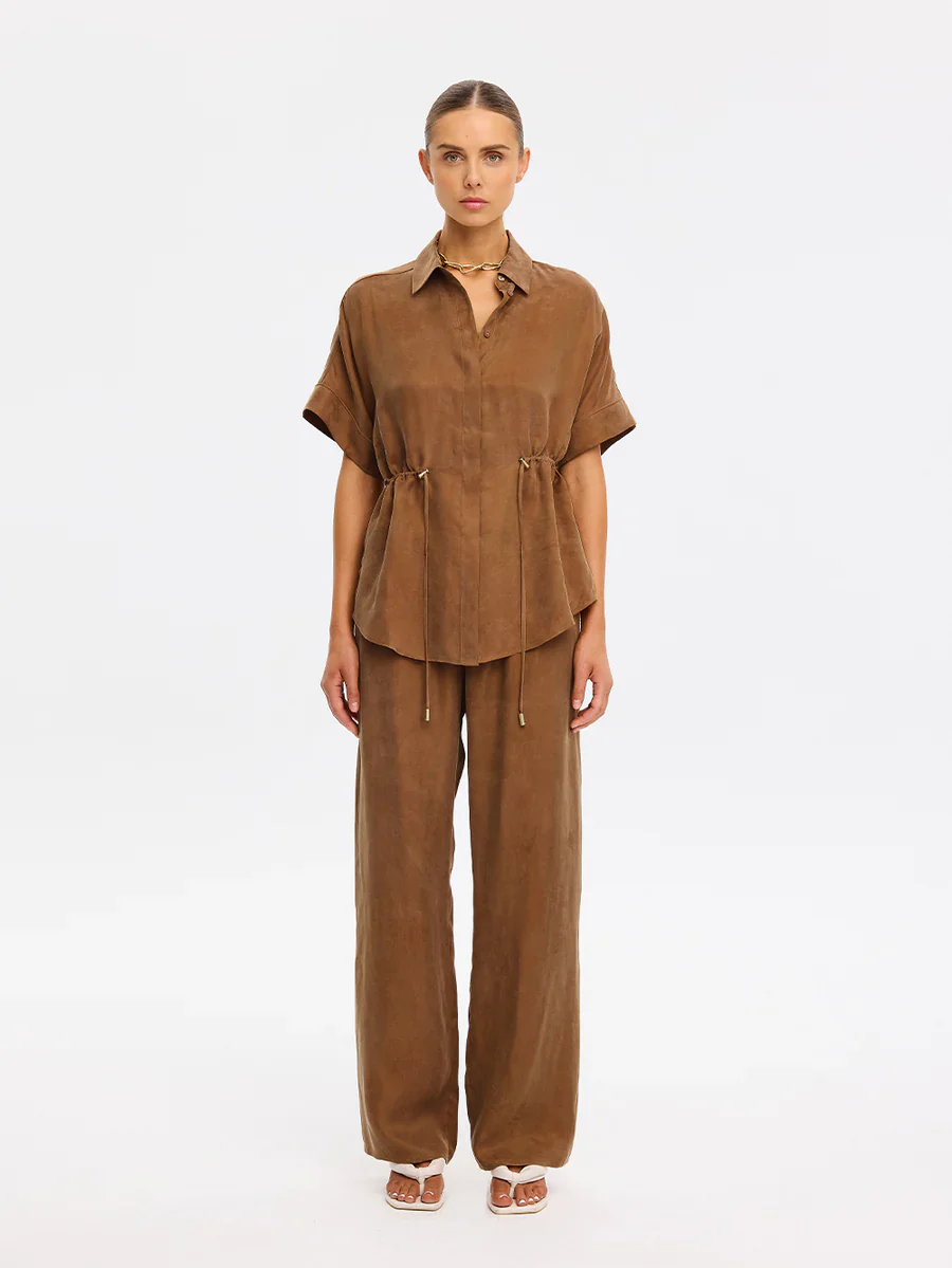 KIVARI - JAXON SHIRT (CHOCOLATE) - Image 2