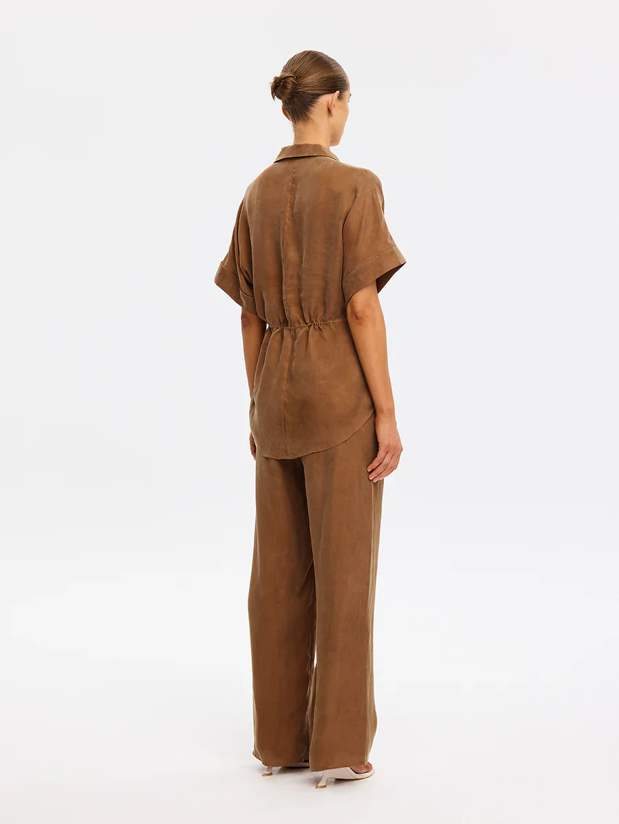 KIVARI - JAXON SHIRT (CHOCOLATE) - Image 4