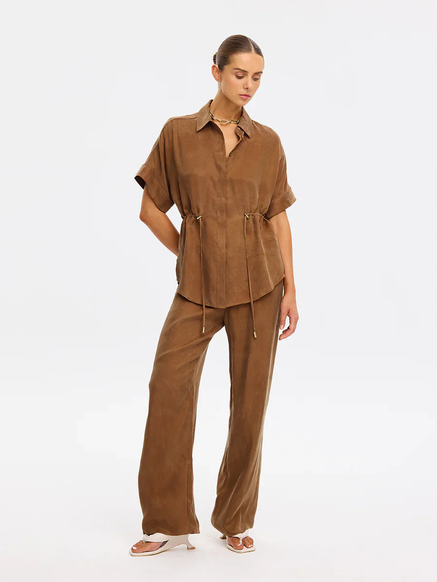 KIVARI - JAXON SHIRT (CHOCOLATE) - Image 5