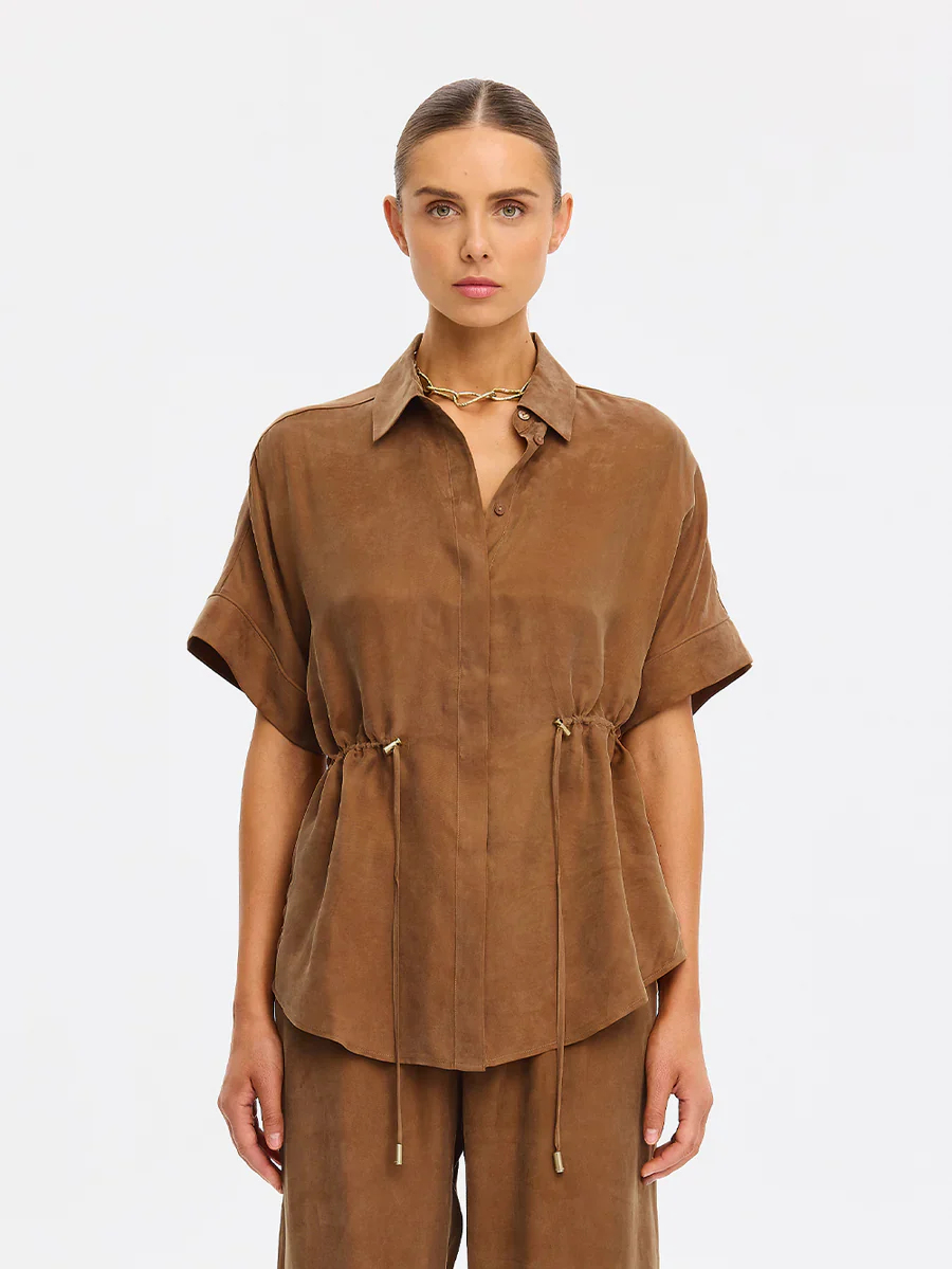 KIVARI - JAXON SHIRT (CHOCOLATE) - Image 6