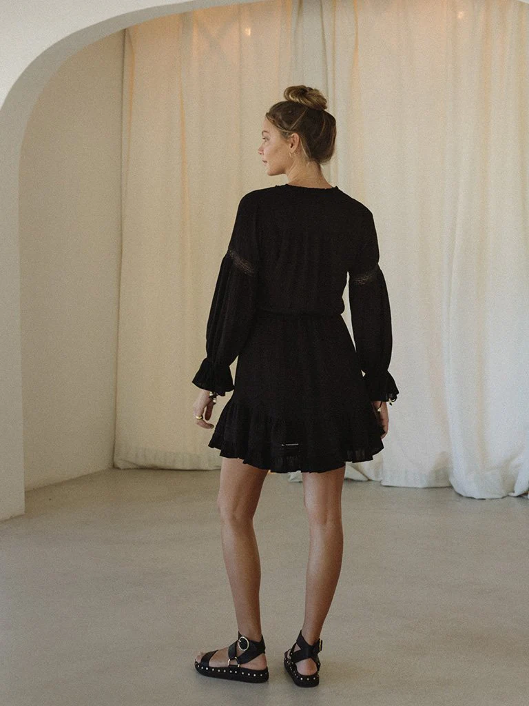 KIVARI - Juanita Mini Dress Black - Image 3