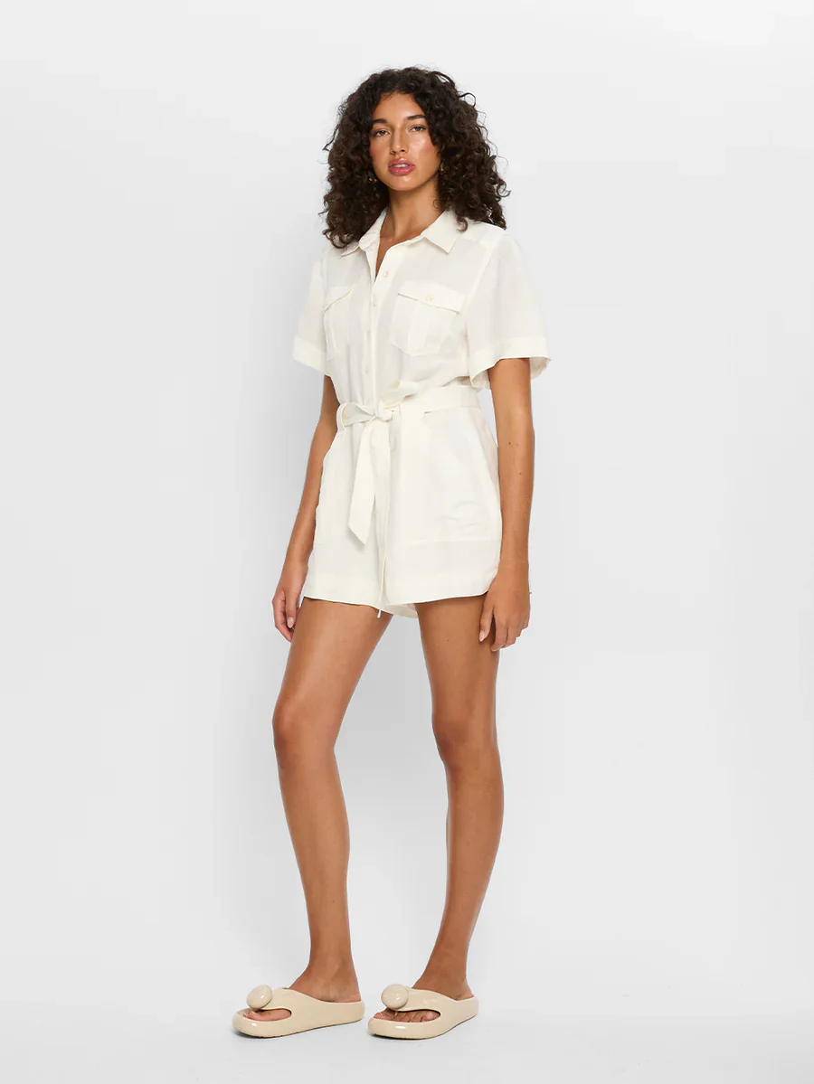 KIVARI - MIYA PLAYSUIT (CREAM) - Image 4
