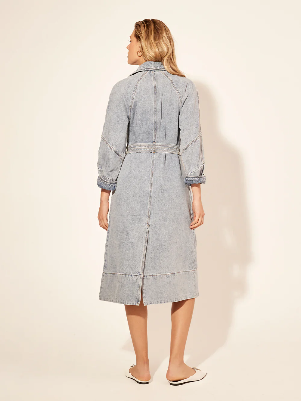 KIVARI - OLIVIA DENIM TRENCH COAT - Image 5