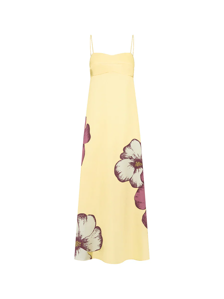 KIVARI - PAROS MAXI DRESS (BUTTER)