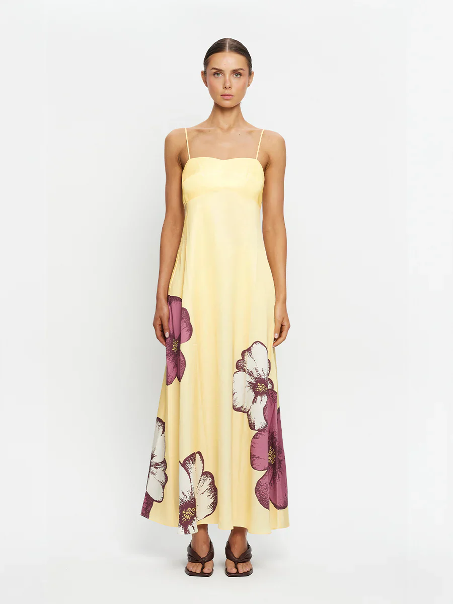 KIVARI - PAROS MAXI DRESS (BUTTER) - Image 2