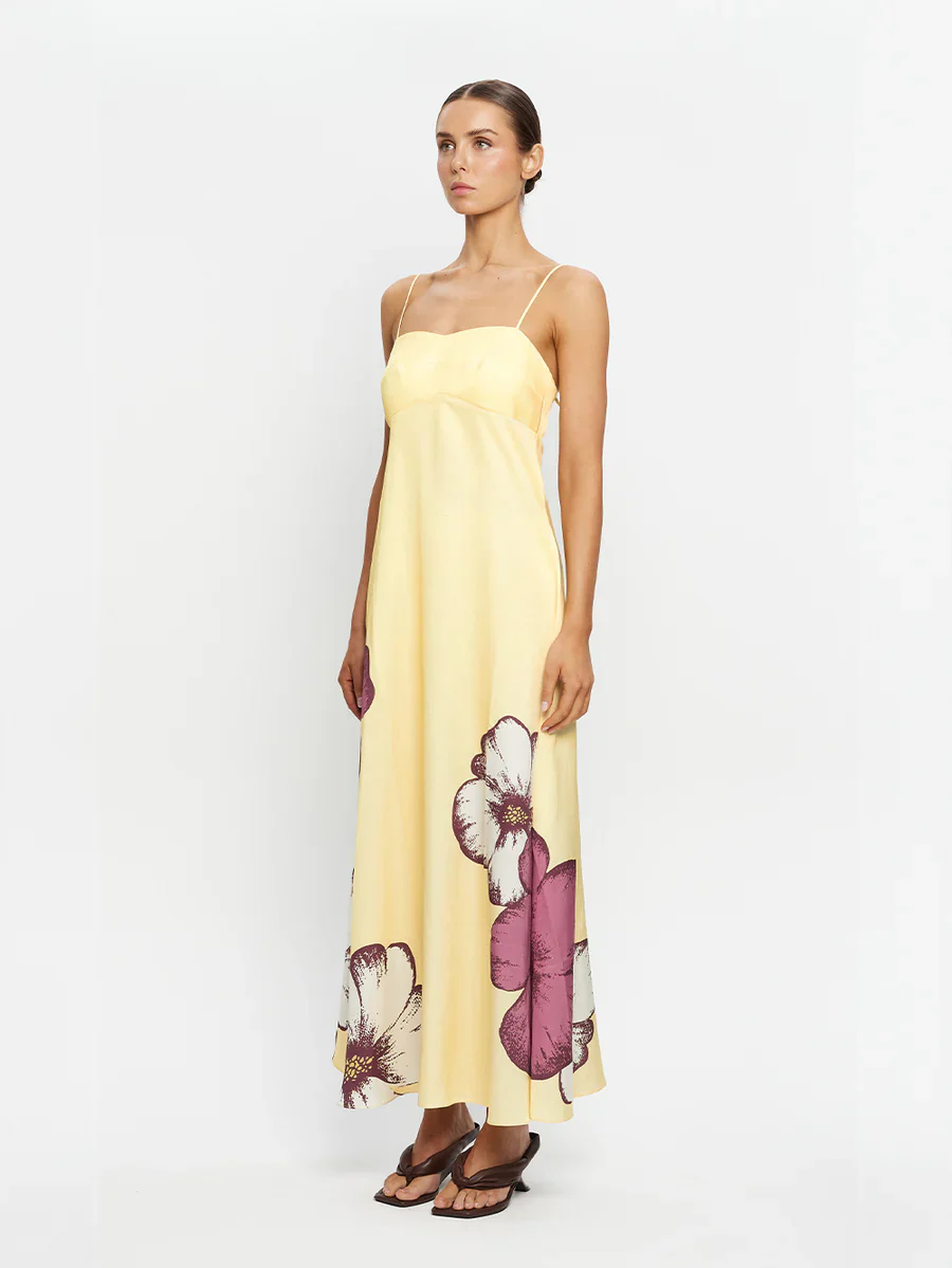 KIVARI - PAROS MAXI DRESS (BUTTER) - Image 3