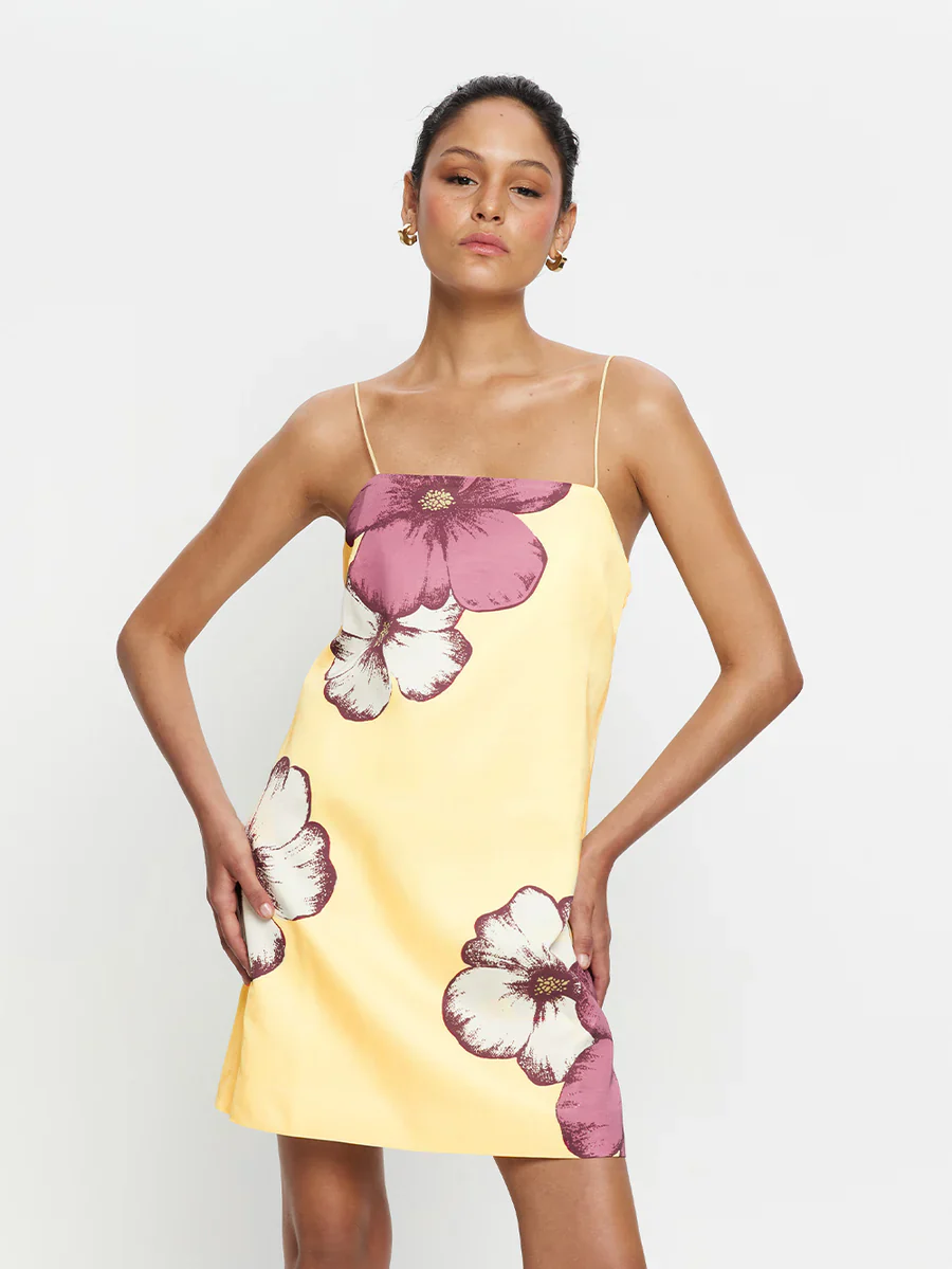 KIVARI - PAROS MINI DRESS (BUTTER) - Image 8