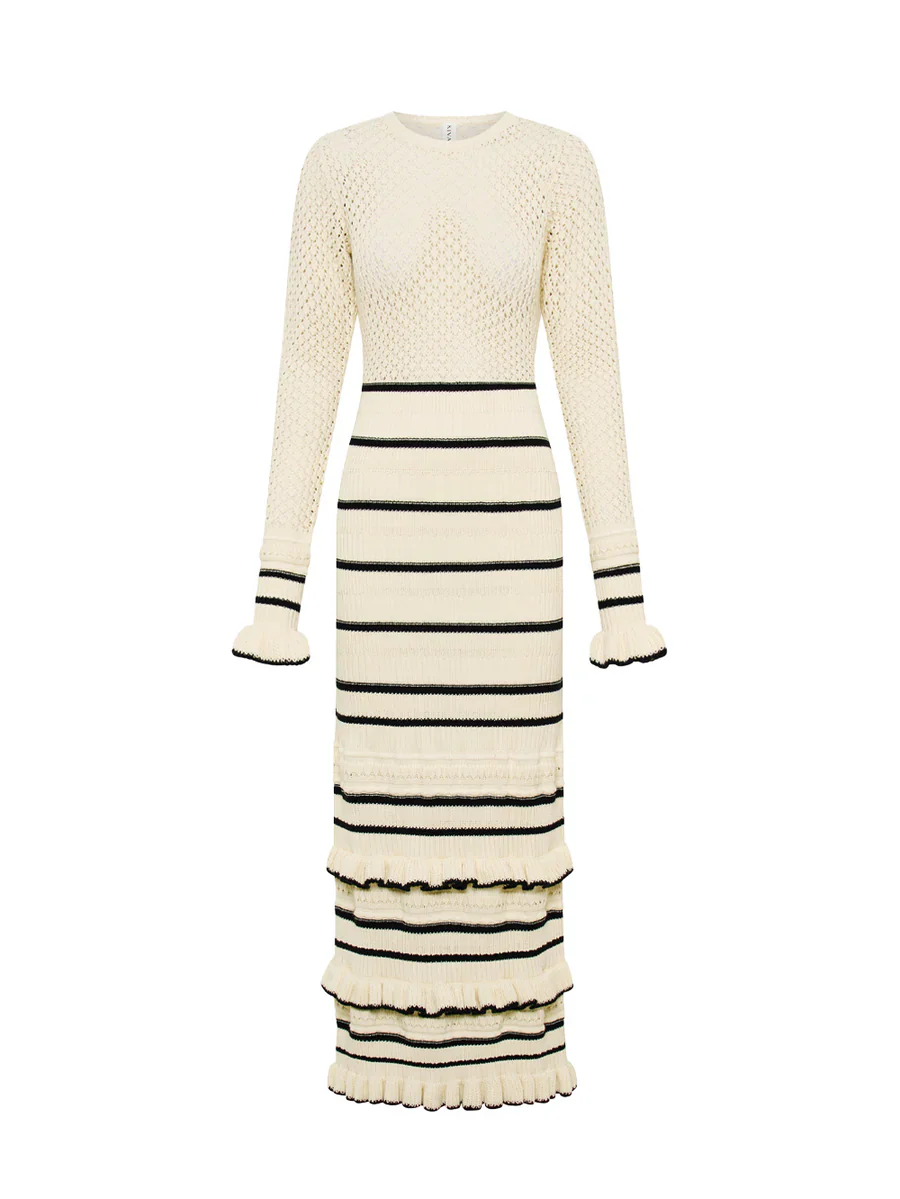 KIVARI - RAFAELA KNIT DRESS (CREAM)