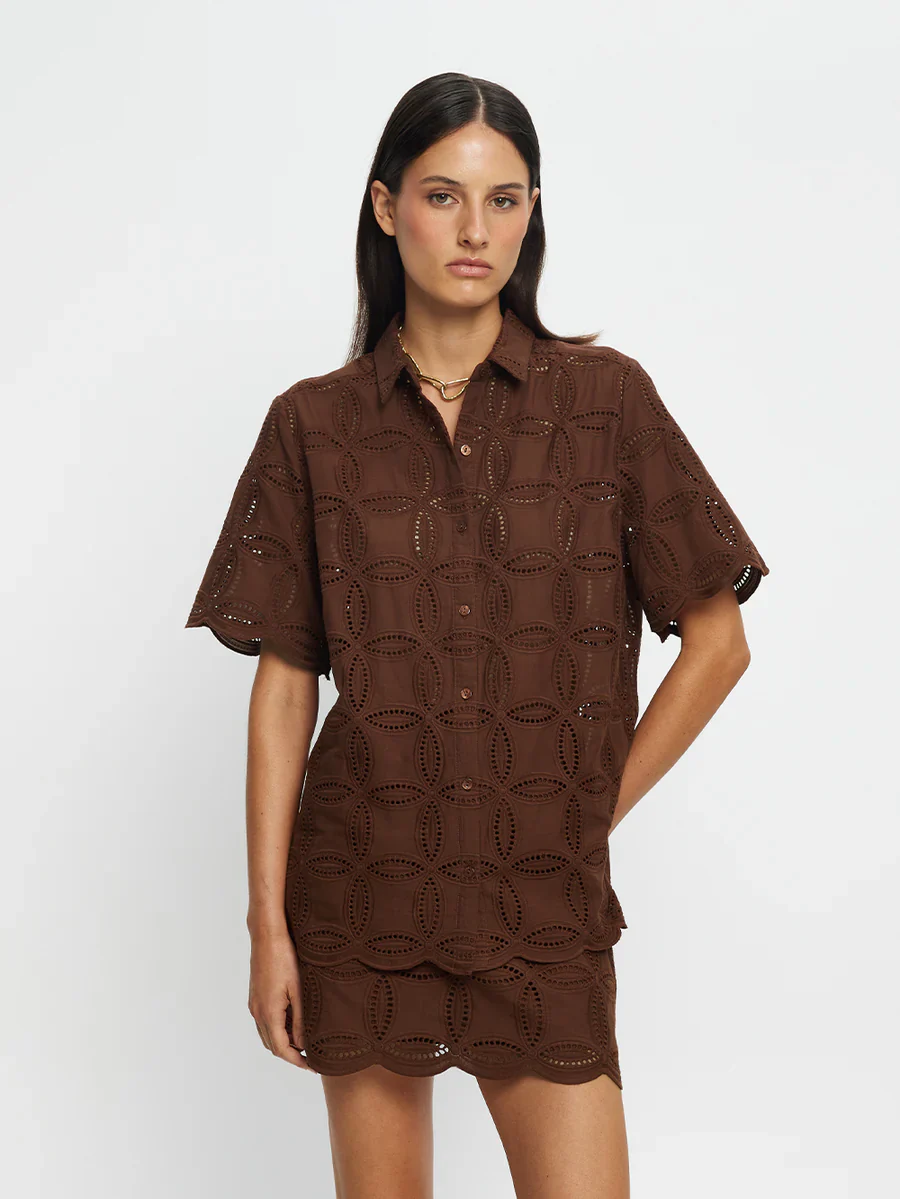 KIVARI - RIO SHIRT (MOCHA) - Image 6
