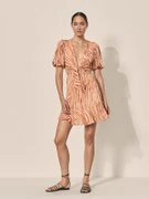 KIVARI - Soraya Cut Out Mini Dress (Italian Clay) - Image 4