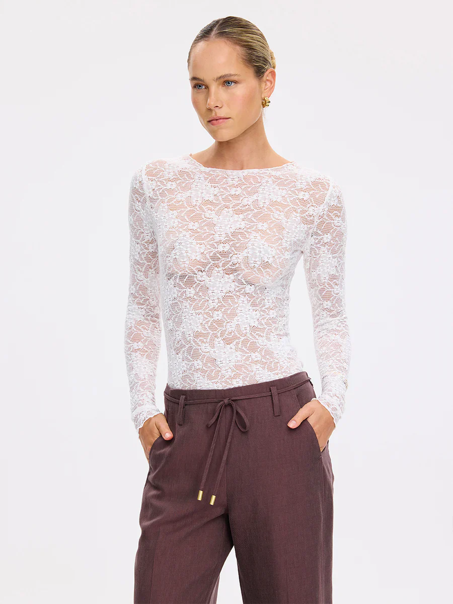 KIVARI - VICTORIA LACE TOP (CREAM) - Image 2