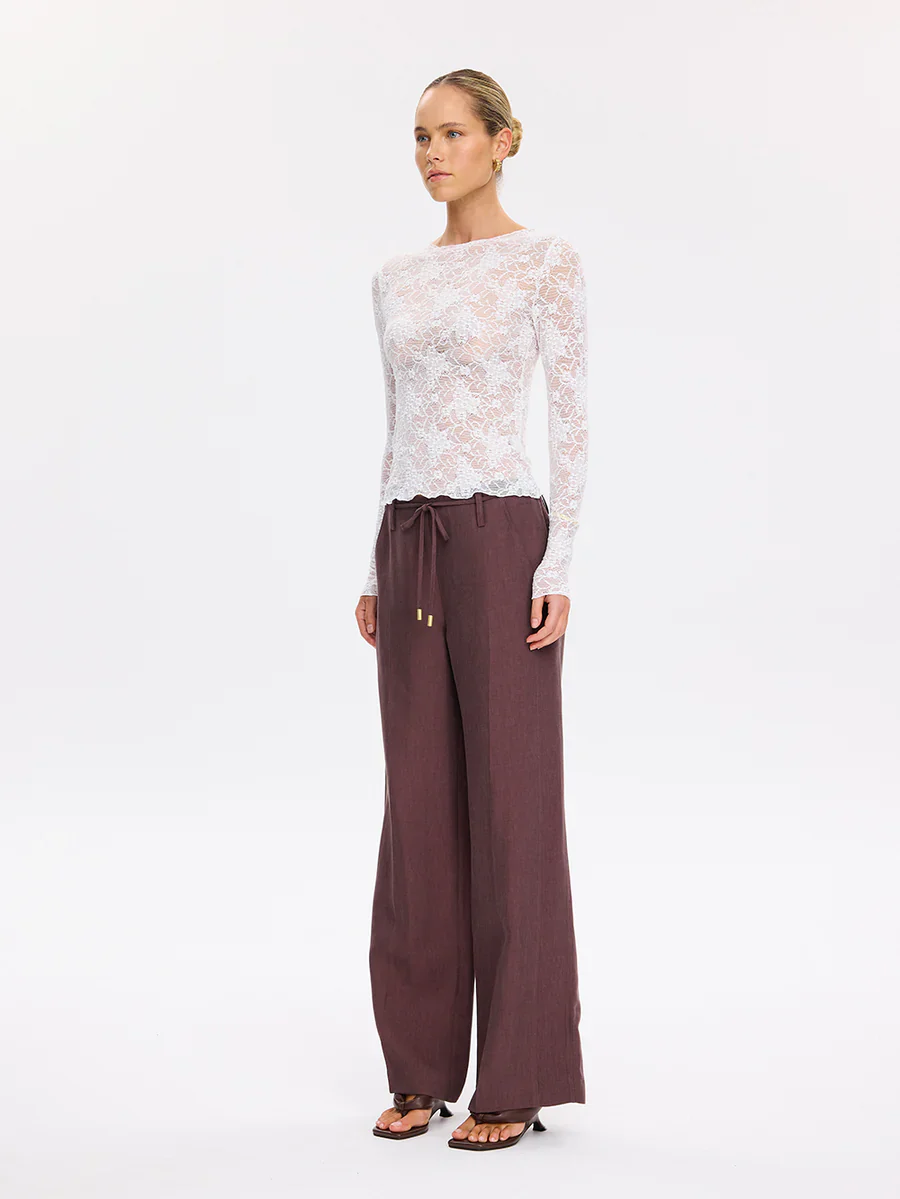 KIVARI - VICTORIA LACE TOP (CREAM) - Image 4