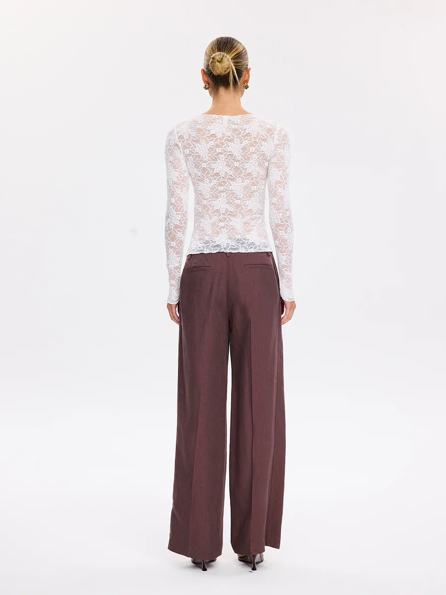 KIVARI - VICTORIA LACE TOP (CREAM) - Image 5