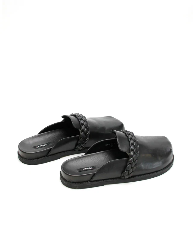 LA TRIBE - Aria Braided Clog (Black) - Image 2
