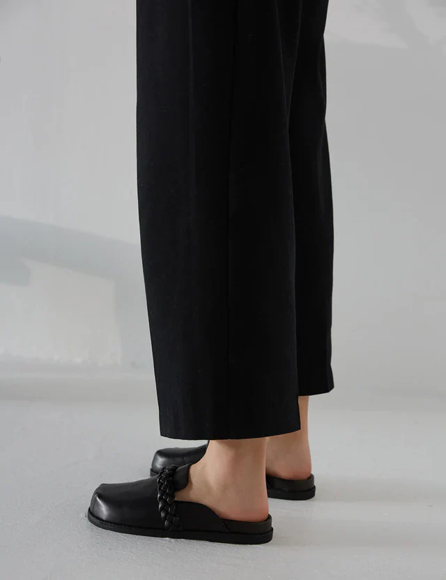 LA TRIBE - Aria Braided Clog (Black) - Image 6