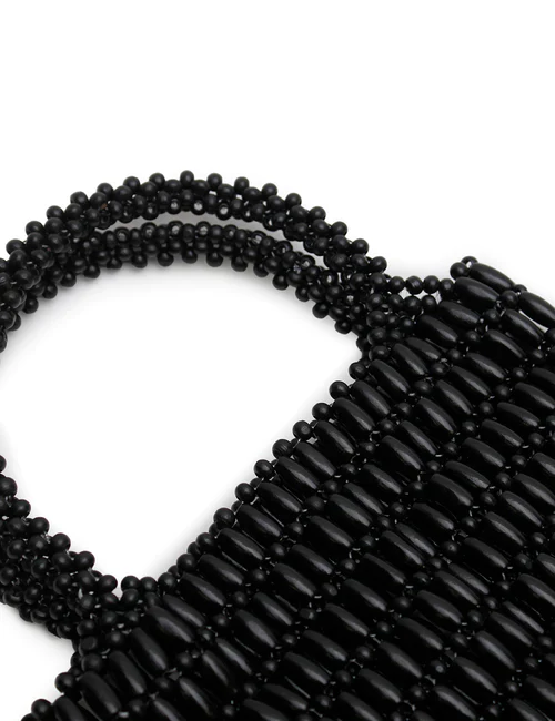 LA TRIBE - BEADED BAG (BLACK) - Image 4
