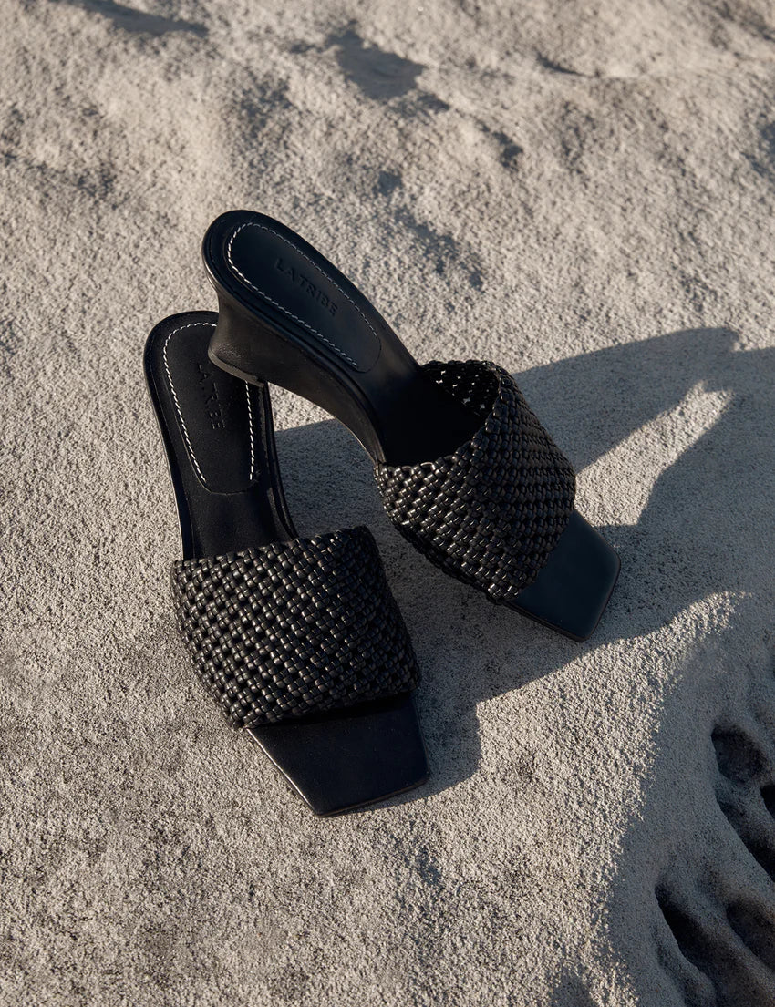 La Tribe - Braided Wedge Heel (Black) - Image 2