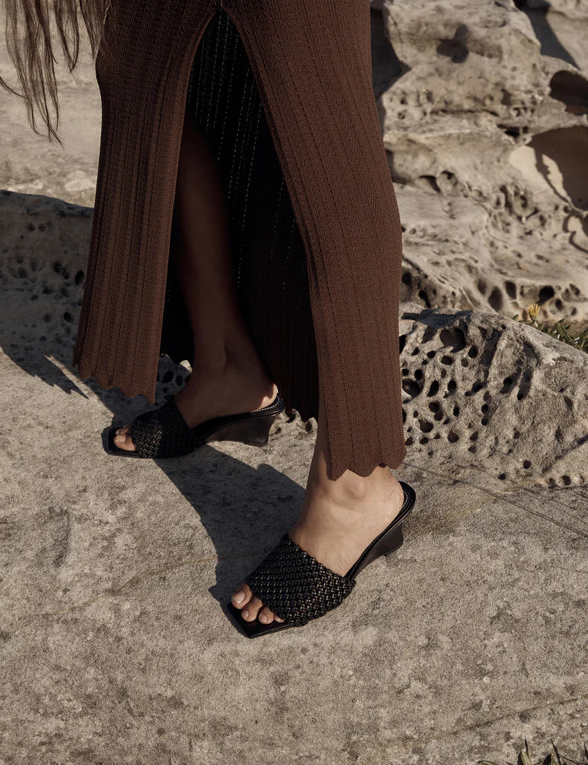 La Tribe - Braided Wedge Heel (Black) - Image 5