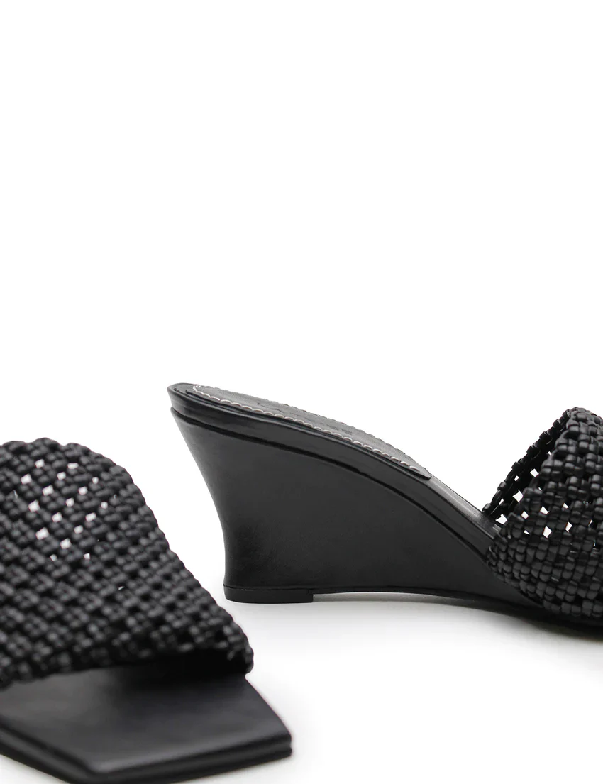 La Tribe - Braided Wedge Heel (Black) - Image 6