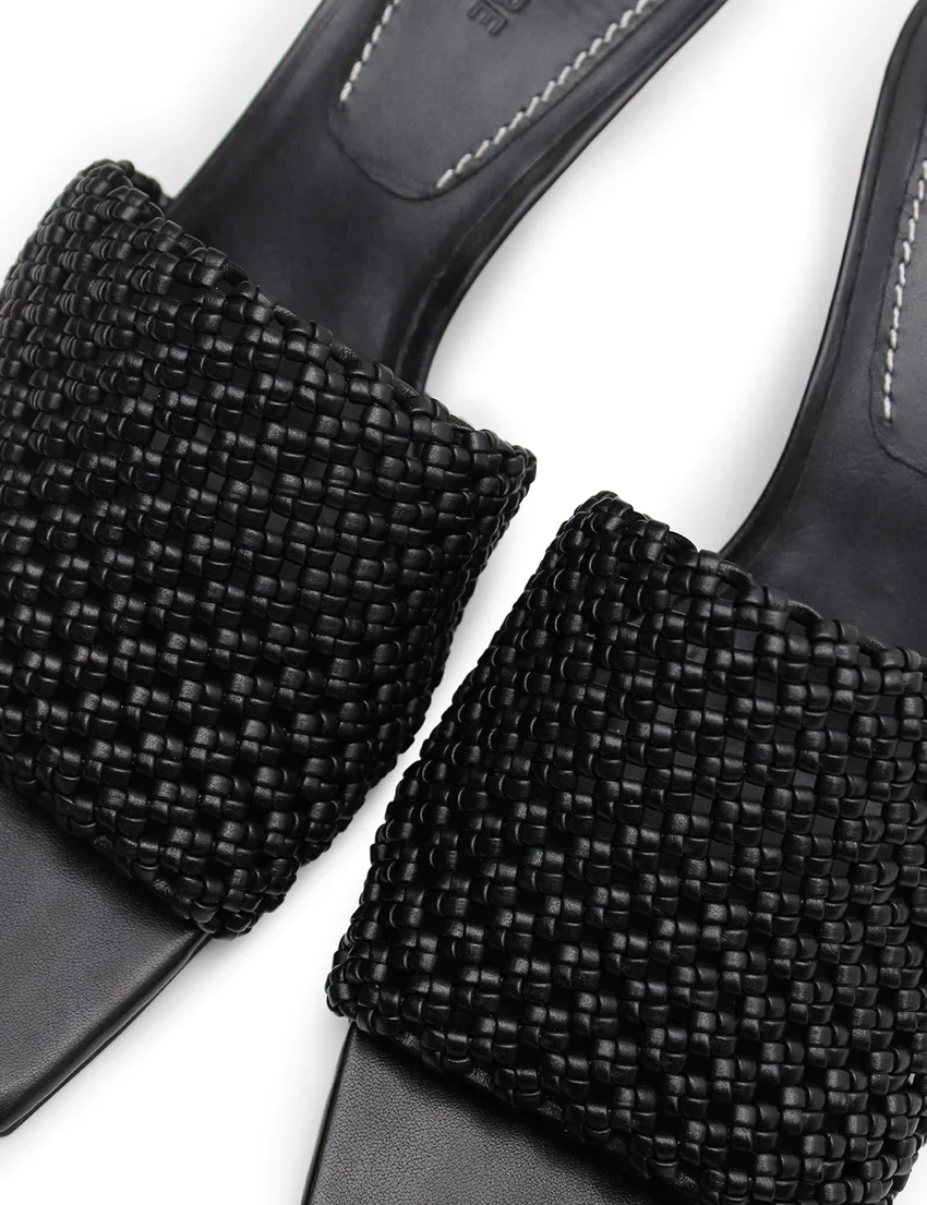 La Tribe - Braided Wedge Heel (Black) - Image 7