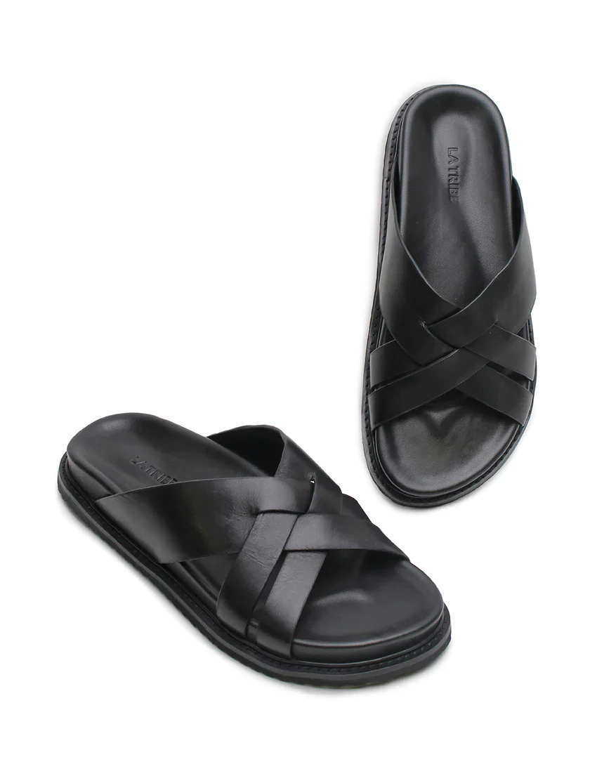 La Tribe - Cross Cut Slide (Black) - Image 6