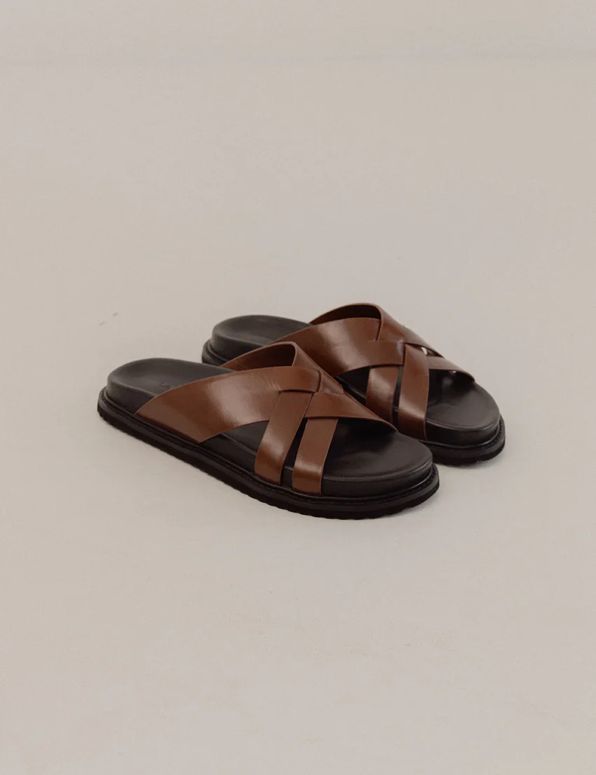 La Tribe - Cross Cut Slide (Cognac) - Image 2