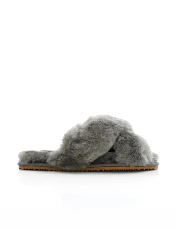La Tribe - Crossover Sheepy Slipper (Charcoal) - Image 3